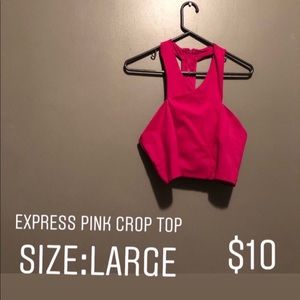 Pink crop top